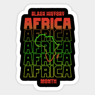 Black History Month - africa Sticker